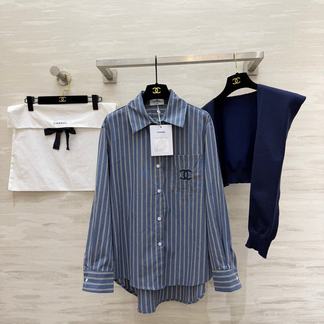 CHANEL 26S SHIRT AND WOOL SCARF 972