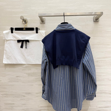 CHANEL 26S SHIRT AND WOOL SCARF 972