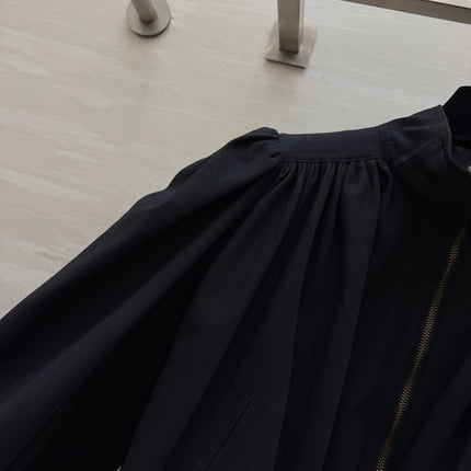 CHLOE BOULE JACKET IN BLACK COTTON
