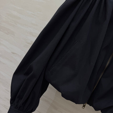 CHLOE BOULE JACKET IN BLACK COTTON