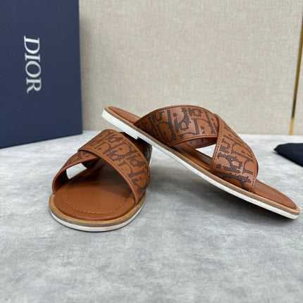 CD ALIAS SANDAL CIDER EMBOSSED CALFSKIN