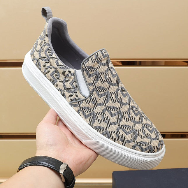 CD SOLAR SLIP-ON BEIGE MIX GRAY FABRIC