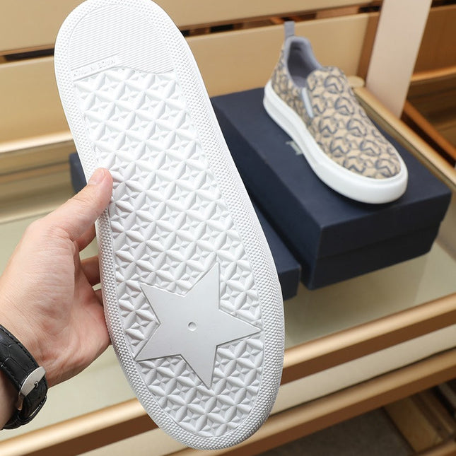 CD SOLAR SLIP-ON BEIGE MIX GRAY FABRIC