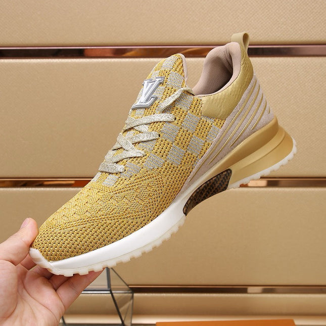 SNEAKERS IN LIGHT YELLOW MESH BREATHABLE AND RUBBER