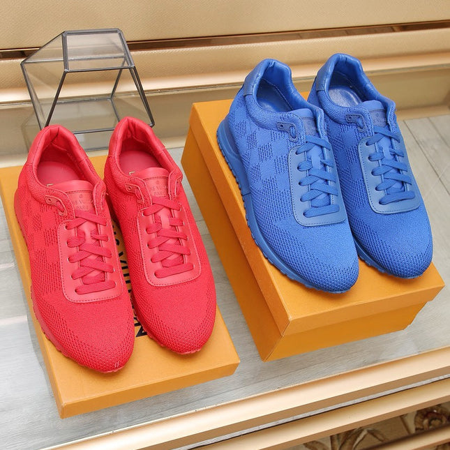 LV CLASSIC SNEAKER COBALT BLUE DAMIER