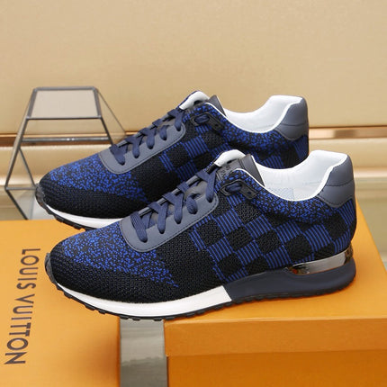 LV CLASSIC SNEAKER IN BLACK MIX NAVY BLUE DAMIER
