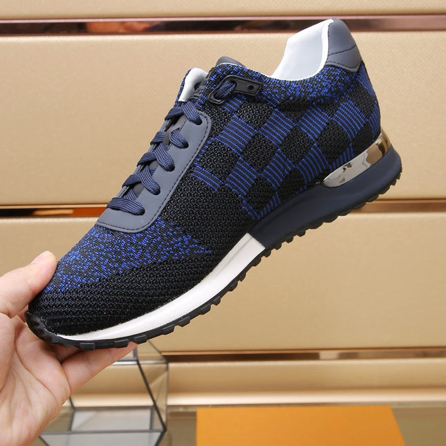 LV CLASSIC SNEAKER IN BLACK MIX NAVY BLUE DAMIER