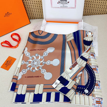 HERMES SCARF 90 IN SILK 147353