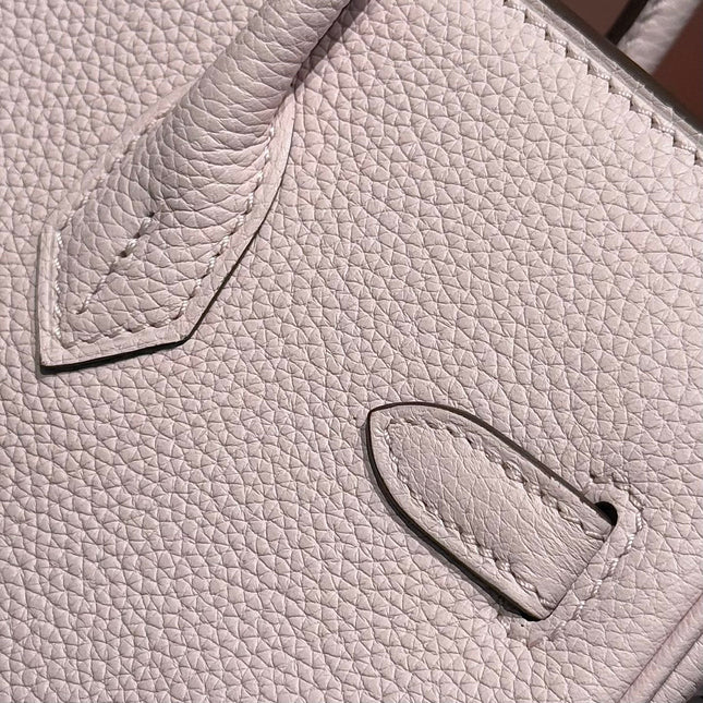 HERMES 25S MEDIUM BIRKIN 25 IN PINK BABY CALFSKIN SILVER HARDWARE