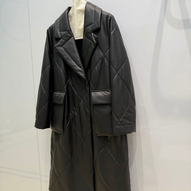 MAX MARA 25S QUILTED LONG COAT 030