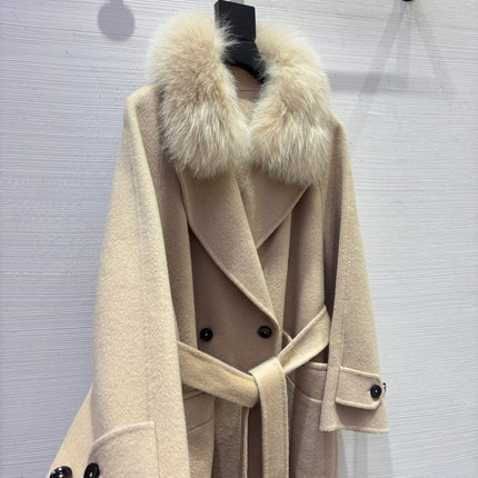 MAX MARA 25S DOUBLE-FACED CASHMERE COAT 055