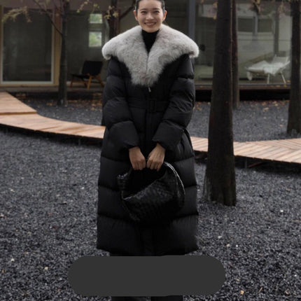 MAX MARA 25S FOX FUR COLLAR DOWN JACKET 180