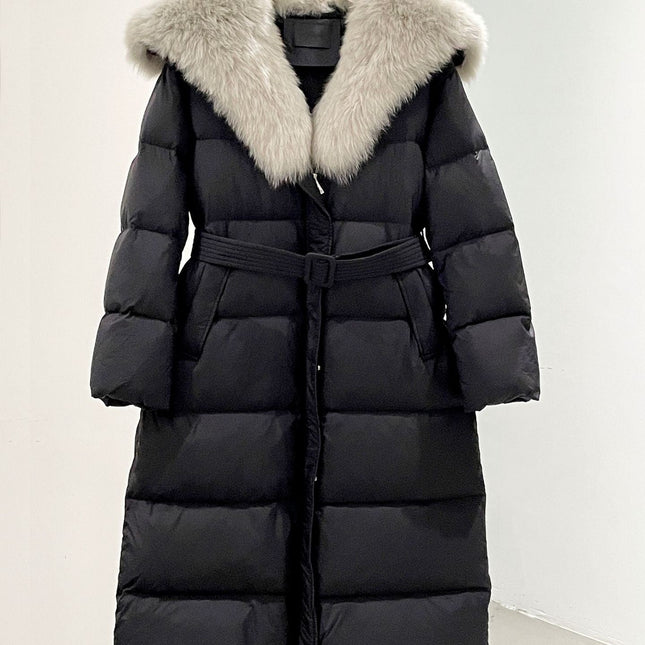 MAX MARA 25S FOX FUR COLLAR DOWN JACKET 180