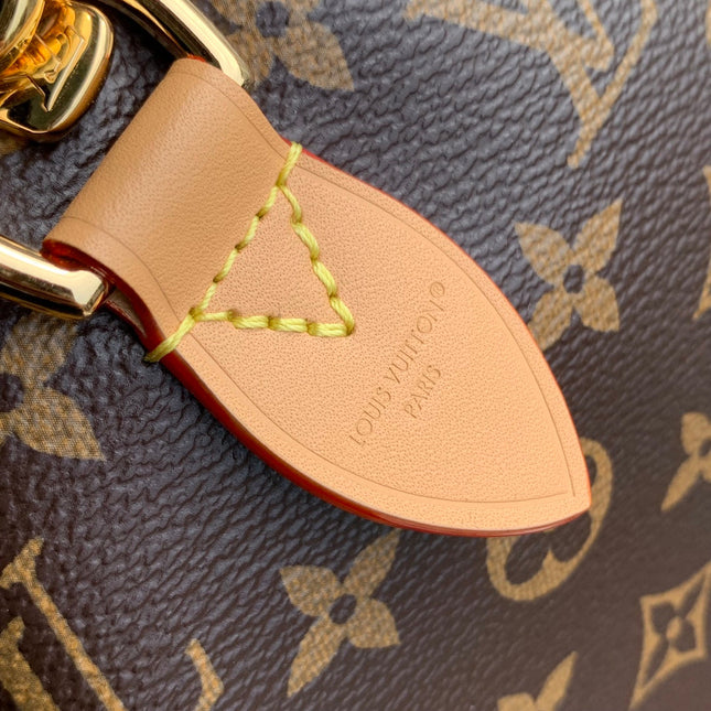 SPEEDY 30 SOFT CRAFTY IN BROWN MONOGRAM CALFSKIN RED TAG