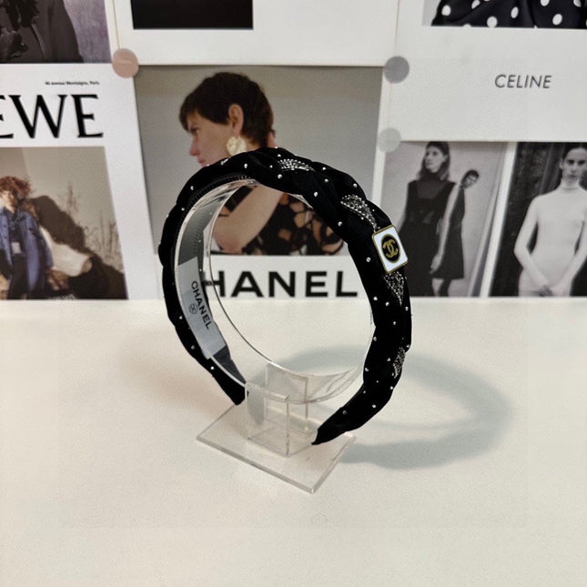 HAIRBAND CC LOGO BLACK FOR WOMEN 151340