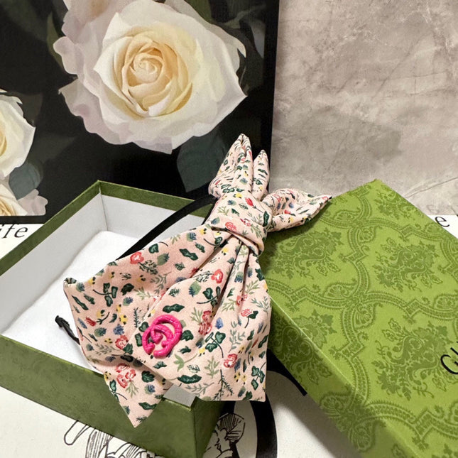 HAIRBAND IN LIGHT PINK FLORAL FABRIC 385853