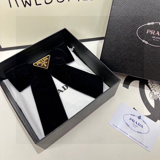 BOW HAIR CLIP IN BLACK VELVET 406114