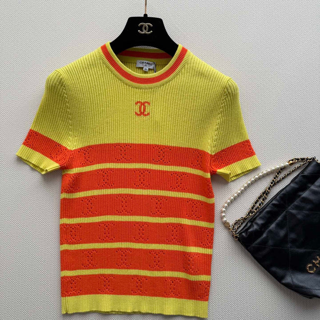 CHANEL 26S SHORT-SLEEVE SWEATER STYLE 1038