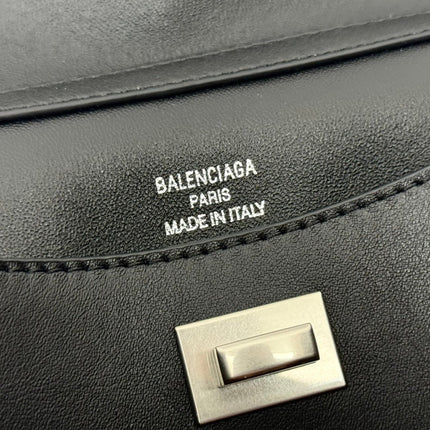 RODEO MINI BAG 22 IN BLACK SMOOTH CALFSKIN SILVER HARDWARE