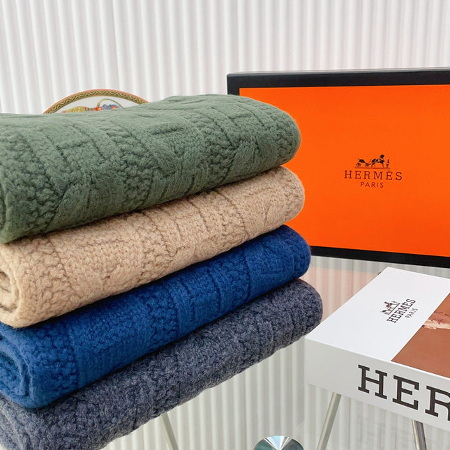 FAUBOURG MUFFLER 170 CM IN COBALT BLUE CASHMERE