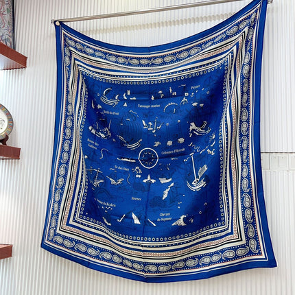 TATOUAGES MARINS BANDANA SHAWL 135 CM COLORFUL 385443