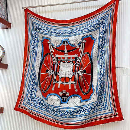 LES ROUES DE PHAETON BANDANA SHAWL 140 CM COLORFUL 385446