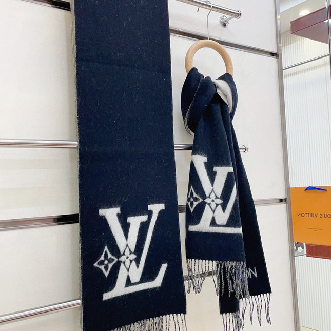 SMASH SCARF 210 CM IN BLACK WOOL 390965