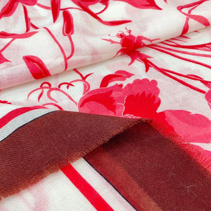 SQUARE SCARF 140 CM IN ROSE RED CASHMERE 398256