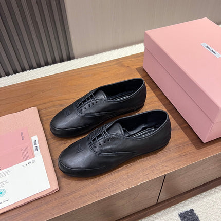 MIUMIU 26S OXFORD IN BLACK LAMBSKIN