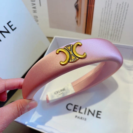 FLAMINGO PINK SILK FABRIC HAIRBAND 432747