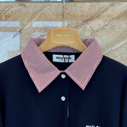 MIUMIU 26S LONG SLEEVE POLO SHIRT 876