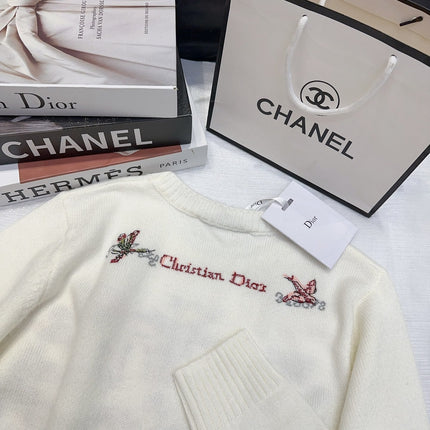 DIOR 25S LONG-SLEEVE CREWNECK SWEATER 675