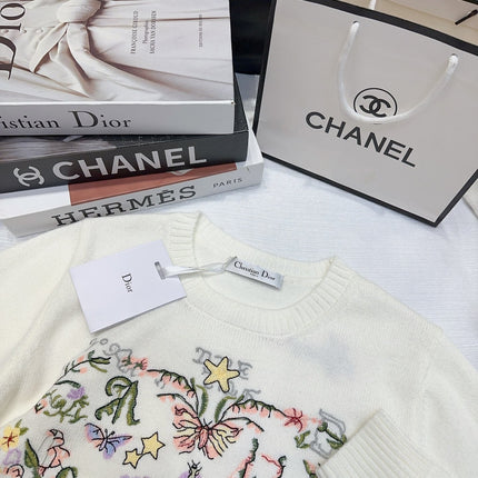 DIOR 25S LONG-SLEEVE CREWNECK SWEATER 675