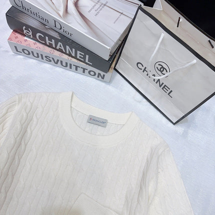 MONCLER 25S LONG-SLEEVE CREWNECK SWEATER 381