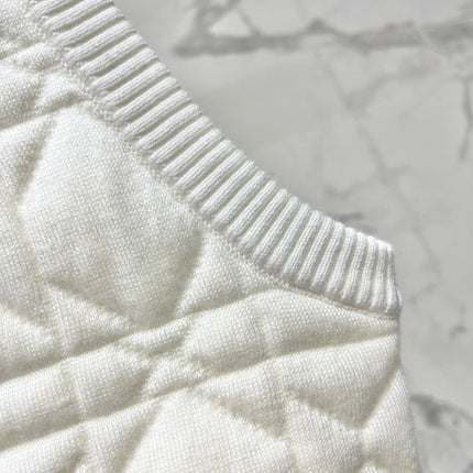 DIOR 26S DIAMOND-PATTERN KNIT VEST 947