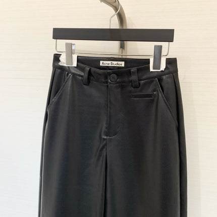 DIOR 25S LEATHER CROPPED PANTS 666