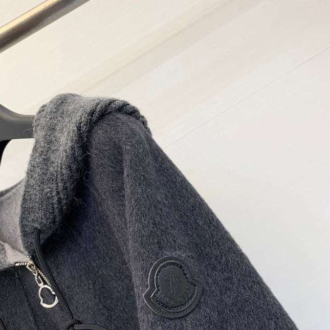 MONCLER 25S CASHMERE HOODED JACKET 201