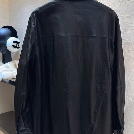 PRADA 25S LEATHER SHIRT JACKET 451