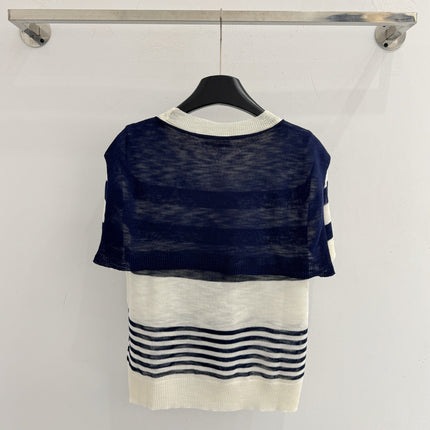 MIUMIU 26S SHORT-SLEEVED SWEATER STYLE 1097