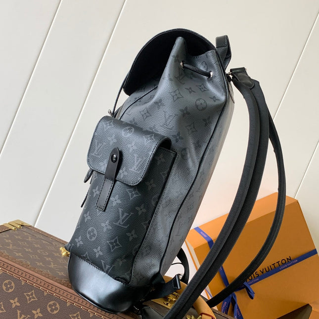 LV BACKPACK 41CM IN BLACK AND GREY MONOGRAM CANVAS 241041
