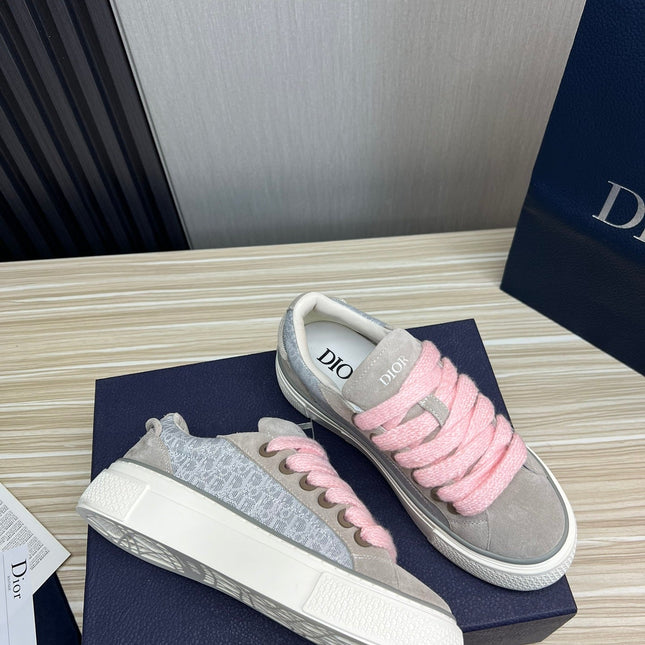 CD B33 SNEAKER GRAY SUEDE AND FABRIC