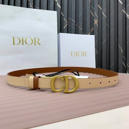 DIOR 25S BELT 20 MM IN BROWN CALFSKIN 568721
