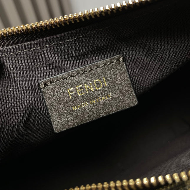 FENDIGRAPHY MEDIUM 29 IN GURKHA JACQUARD FABRIC FF MOTIF GOLD HARDWARE