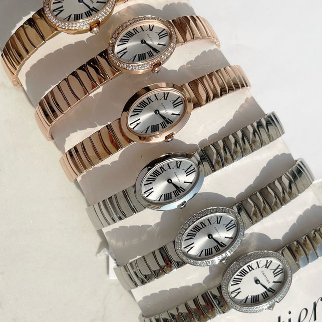 BAIGNOIRE DE CARTIER WATCH SMALL MODEL ROSE GOLD CASE