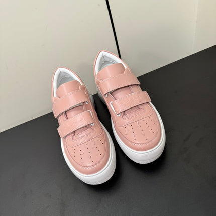 ACNE STUDIO SNEAKER IN SALMON PINK LAMBSKIN