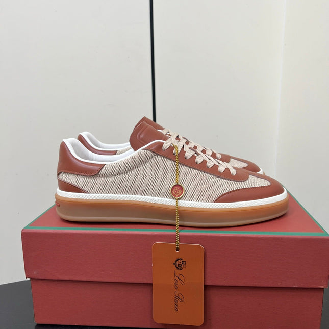 LP 25S TENNIS WALK SNEAKERS IN CHESTNUT CALFSKIN