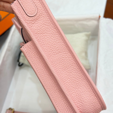 HM 26S EVELYNE BAG 23MM IN PINK GRAINED CALFSKIN