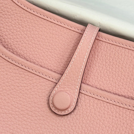 HM 26S EVELYNE BAG 23CM IN PINK GRAINED CALFSKIN