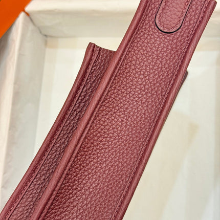 HM 26S EVELYNE BAG 23MM IN WINE RED GRAINED CALFSKIN