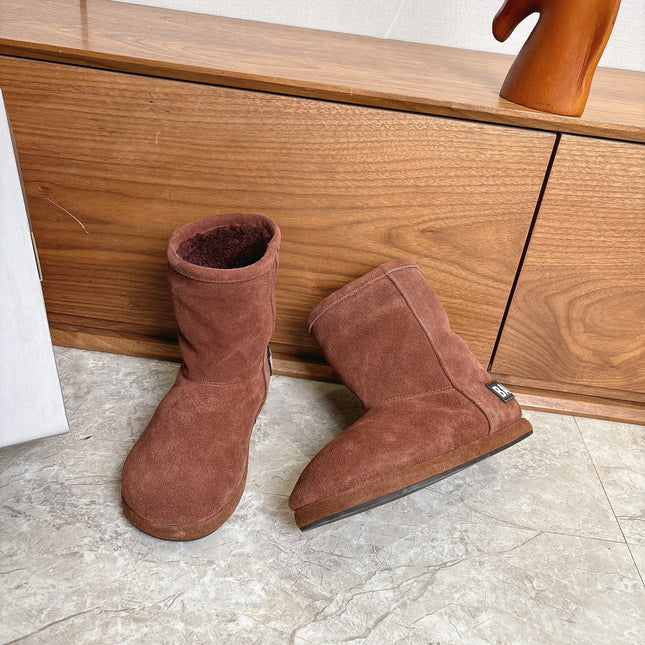 BALENCIAGA 25S ALASKA ANKLE BOOTS IN DEEP CHESTNUT BROWN SUEDE